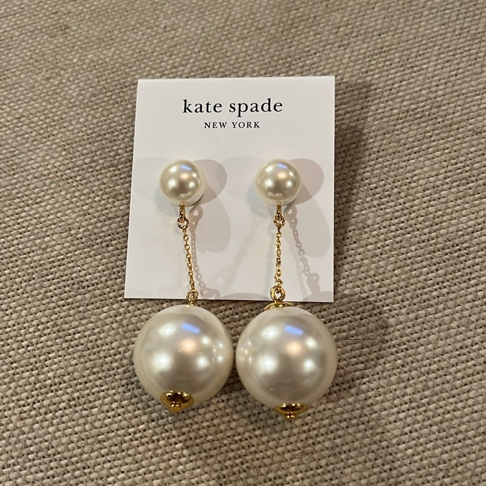 kate spade Have A Ball Linear Earrings/NWT - Picture 6 of 11